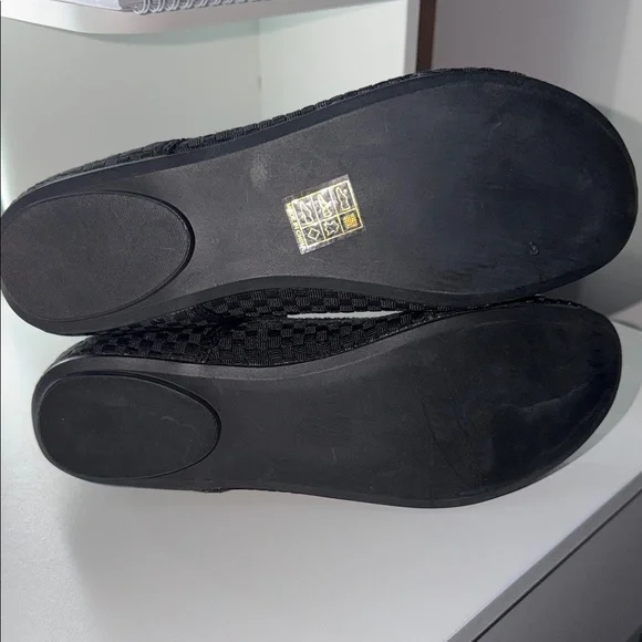 Ballet Flats with Ankle Straps - Picture 3 of 5